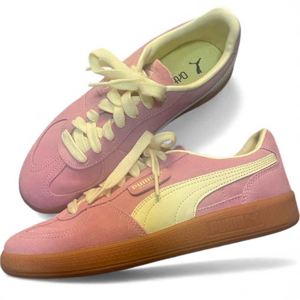 Puma Palermo Sneaker in Poised Pink & Gold Moon